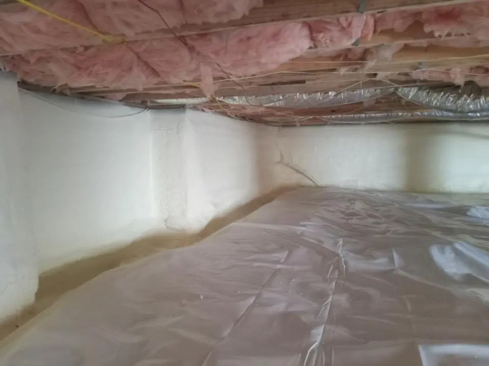 Crawl space encapsulation with closed-cell spray foam for Spray Foam Roofing in Dentsville