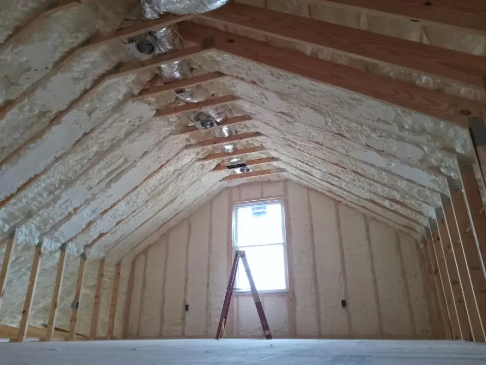 Spray foam roofing application for Crawl Space Insulation project in Dentsville